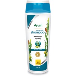 Шампунь Питание и Восстановление с Ламинарией, Оливой и Миндалем (Kelp, Olive and Almond Shampoo) Ayusri, 200 мл