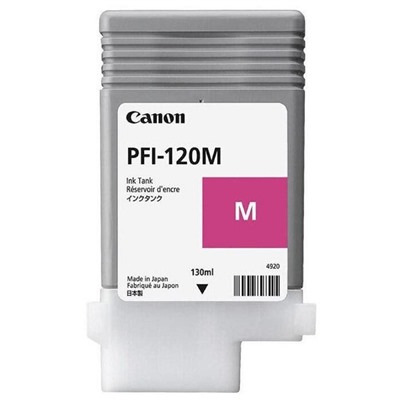 Картридж струйный Canon PFI-120M пурпурный для Canon imagePROGRAF TM-200/205(130мл)