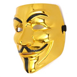 Маска-Анонимус золото