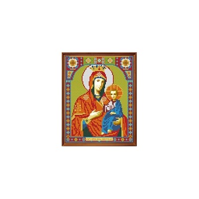 Картина стразами (набор) «Икона Иверская Богородица» АЖ-2010