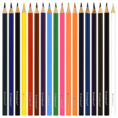 Набор цветных карандашей 18 цветов. ПУШИСТЫЕ КОТЯТА ,  шестигранные
