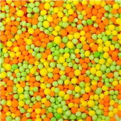 Кондитерская посыпка "Воздушные шарики", зеленые, желтые, оранжевые, 20 г