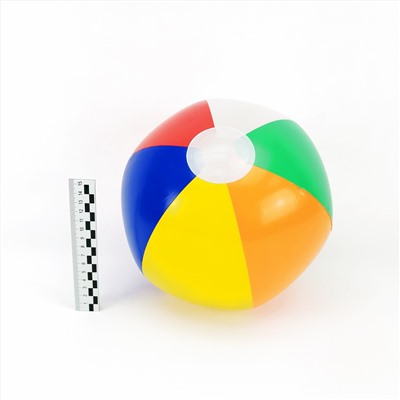 ЛЕТО: Надувной мяч-пляжный Цветные дольки (D=23см)