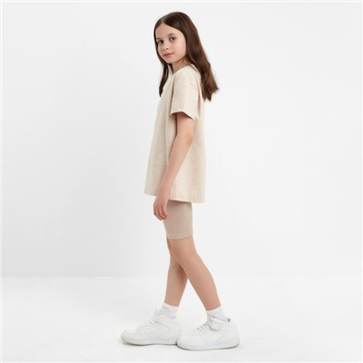 Велосипедки детские MINAKU: Casual Collection KIDS цвет грязно-розовый, рост 104