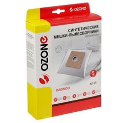 Синтетический пылесборник Ozone micron M-15, 5 шт (Daewoo)