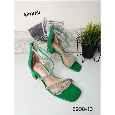 Женские туфли 5908-10 зеленые