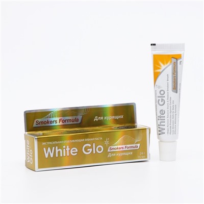 Отбеливающая зубная паста White Glo, для курящих, 24 г