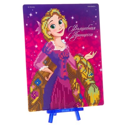 Алмазная мозаика для детей, 20 х 25 "Волшебная Рапунцель", Принцессы
