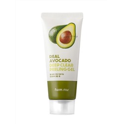 FARMSTAY - ПИЛИНГ - ГЕЛЬ ДЛЯ ЛИЦА ДЛЯ ГЛУБОКОГО ОЧИЩЕНИЯ С АВОКАДО REAL AVOCADO DEEP CLEAR PEELING GEL, 100 ML