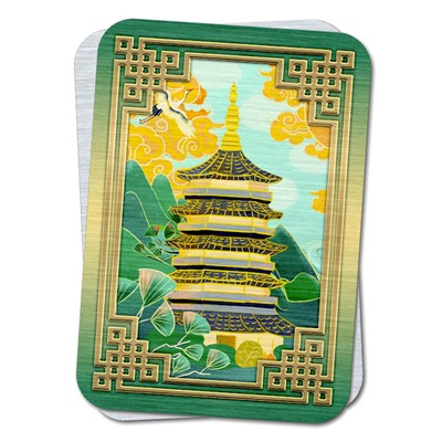 YAN303 Карта-талисман Фэн-Шуй Пагода