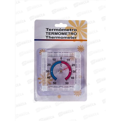 Термометр оконный биметалический на липучке, AL-5003 *240