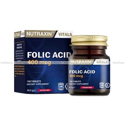 Таблетки NUTRAXIN "Фолиевая кислота" (Folic acid)