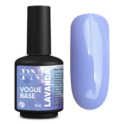 16 мл, Patrisa Nail, VOGUE base Lavanda (сиреневая база с микроблеском)