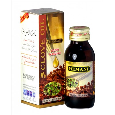 Масло Гвоздики - Hemani Clove oil, 60 мл