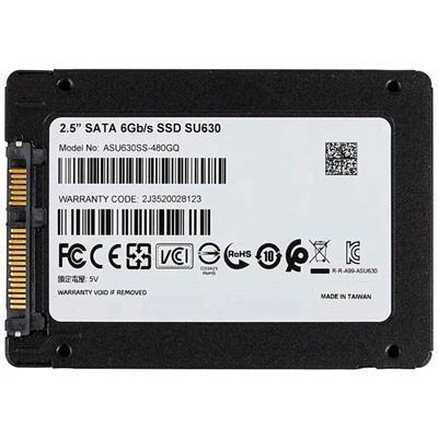 Накопитель SSD ADATA Ultimate SU630 (ASU630SS-480GQ-R), 480 ГБ, 2.5", SATA III