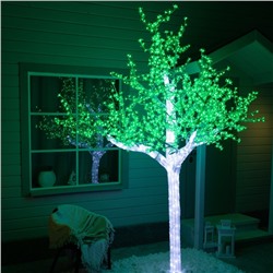 Светодиодное дерево «Акриловое» 3 м, 2304 LED, постоянное свечение, 220 В, свечение зелёное