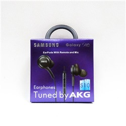 Наушники вакуумные Samsung AKG S10 с микрофоном цв.черный(Аналог,коробка)