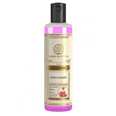 Гель для душа Роза и Мёд (Body Wash Rose & Honey), Khadi, 210 мл