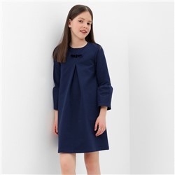 Платье для девочки, цвет темно-синий, рост 122 см (64)