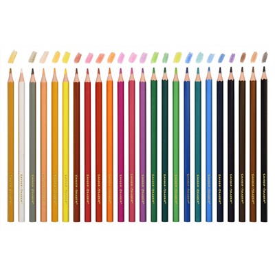 Набор цветных карандашей 24 цветов, станд. грифель, шестигранные, пластик  Каляка-Маляка