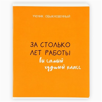 Тетрадь в клетку, 48 листов А5 на скрепке 5 шт., внутренний блок №2 МИКС «1 сентября: Типичный ученик» твин лак, уф лак