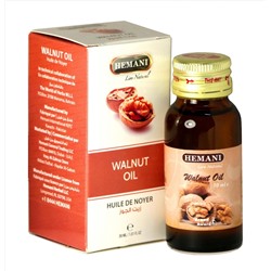 Грецкий орех - косметическое масло Hemani Walnut oil, 30 мл