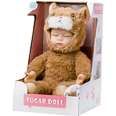 Мягкая кукла «Sugar Doll» в костюме медвежонка