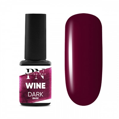 12 мл, Patrisa Nail, DARK base Wine (цветная каучуковая база)