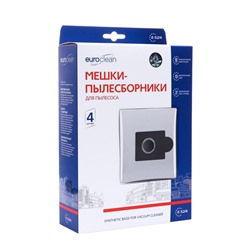 Мешок-пылесборник E-52/4   Euroclean синтетические для пылесоса, 4 шт