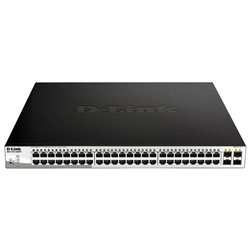 Коммутатор D-Link DGS-1210-52MPP/E2A (L2) 48x1Гбит/с 4SFP 48PoE 740W управляемый