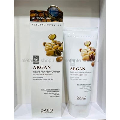 Пенка для умывания Dabo ARGAN Natural Rich Foam Cleanser 180ml (125)