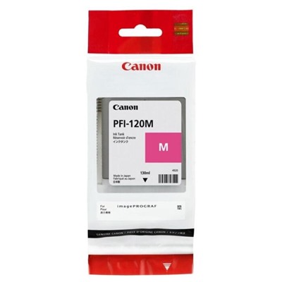 Картридж струйный Canon PFI-120M пурпурный для Canon imagePROGRAF TM-200/205(130мл)