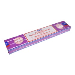 Satya-15-UP Аромапалочки Violet Rosemary (Фиалка и розмарин) 1 упаковка 15 грамм