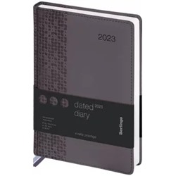 Ежедневник датированный на 2023 год Prestige, 184 листа, А5, серый