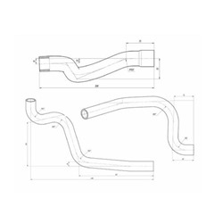 Комплект патрубков охлаждения Гранта AT Lada 2190-1303025, LUZAR LPK 01192