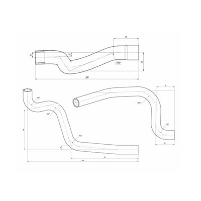 Комплект патрубков охлаждения Гранта AT Lada 2190-1303025, LUZAR LPK 01192