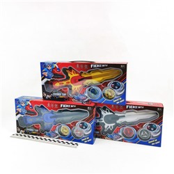 Бейблэйд набор Sword Top Меч запуск 32см+2волчка 3цвета (свет)(BeyBlade-Волчок)(№XS62898E-42)