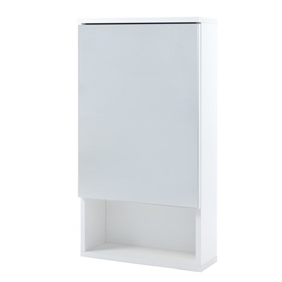 Зеркало-шкаф для ванной комнаты "Вега 4502" белое, 45 х 13,6 х 70 см