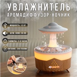 Увлажнитель-аромадиффузор-ночник Raindrop Aromatherapy Machine MA-619 Wood (96)