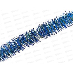 Мишура, 5см. х 2м., AL-13637 синий с белым кончиком *1200