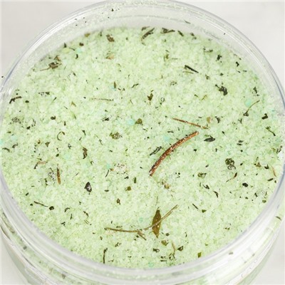 Соляной скраб для тела "Мята" с алтайскими травами, тонизирующий 250 мл