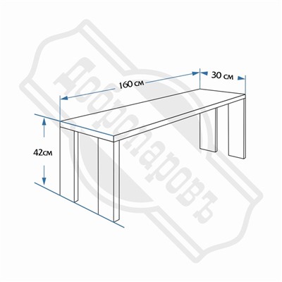 Лавка деревянная "Деревенская", 160 х 30 х 42 см, обожжённая и лакированная, садовая