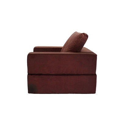 Кресло перекидное с банкеткой «Портер», размер 100x100x90 см, велюр, шоколад