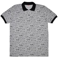Рубашка-поло мужская "Asia mix" (кварц, светло-серый пике)