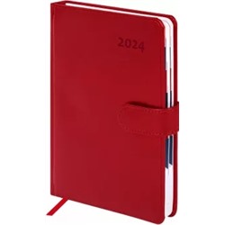 Ежедневник датированный на 2024 год Ritter, красный, А5