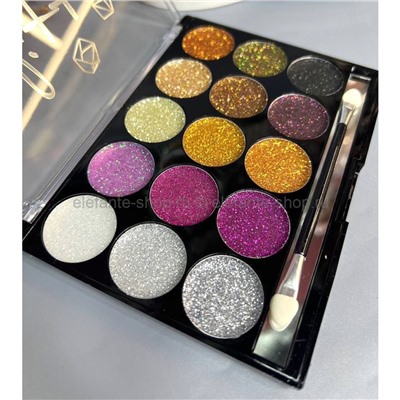 Набор теней-глиттеров для век Sabbi Extra Shimmer Gel Glitter Eyeshadow 2х15 colors