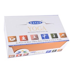 Satya-15-BL Блок благовоний Premium Yoga (Йога премиум) 12 упаковок по 15 грамм