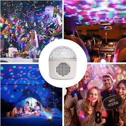 Волшебный шар светодиодный светильник с Bluetooth динамиком диско Музыкальный проектор