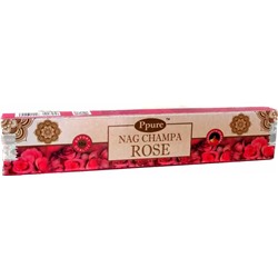 Благовония Ppure Nag Champa Rose аромапалочки Роза 15 гр. (10-15 шт.)