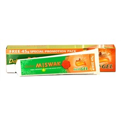 Отбеливающая паста с освежающим гелем - Dabur Miswak Fresh Gel, 135 гр